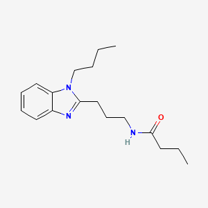 N-[3-(1-butyl-1H-benzimidazol-2-yl)propyl]butanamide