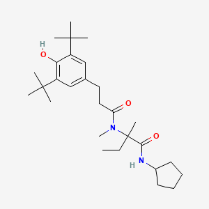 N-cyclopentyl-N~2~-[3-(3,5-di-tert-butyl-4-hydroxyphenyl)propanoyl]-N~2~-methylisovalinamide