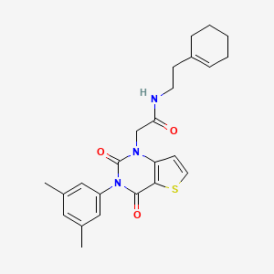 N-[2-(cyclohex-1-en-1-yl)ethyl]-2-[3-(3,5-dimethylphenyl)-2,4-dioxo-3,4-dihydrothieno[3,2-d]pyrimidin-1(2H)-yl]acetamide