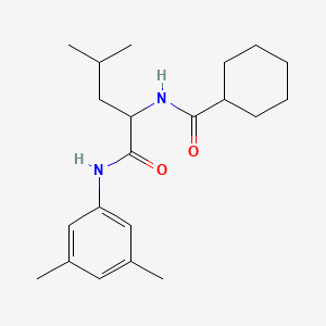 N~2~-(cyclohexylcarbonyl)-N-(3,5-dimethylphenyl)leucinamide