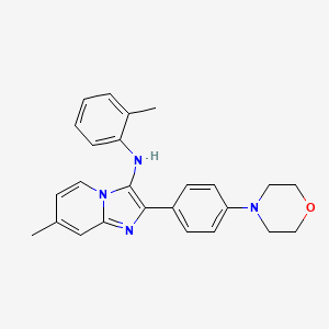 7-methyl-N-(2-methylphenyl)-2-[4-(morpholin-4-yl)phenyl]imidazo[1,2-a]pyridin-3-amine