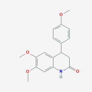 6,7-Dimethoxy-4-(4-methoxy-phenyl)-3,4-dihydro-1H-quinolin-2-one