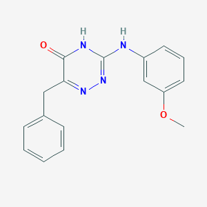 6-Benzyl-3-[(3-methoxyphenyl)amino]-1,2,4-triazin-5-ol