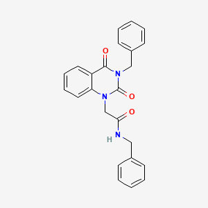 N-benzyl-2-(3-benzyl-2,4-dioxo-3,4-dihydroquinazolin-1(2H)-yl)acetamide