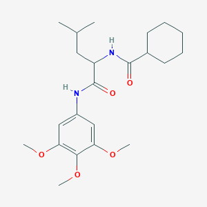 N~2~-(cyclohexylcarbonyl)-N-(3,4,5-trimethoxyphenyl)leucinamide