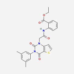 ethyl 2-({[3-(3,5-dimethylphenyl)-2,4-dioxo-3,4-dihydrothieno[3,2-d]pyrimidin-1(2H)-yl]acetyl}amino)benzoate