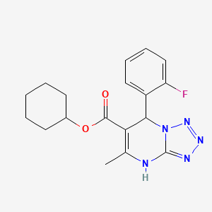 Cyclohexyl 7-(2-fluorophenyl)-5-methyl-4,7-dihydrotetrazolo[1,5-a]pyrimidine-6-carboxylate