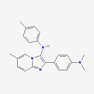 2-[4-(dimethylamino)phenyl]-6-methyl-N-(4-methylphenyl)imidazo[1,2-a]pyridin-3-amine