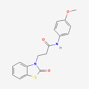 N-(4-methoxyphenyl)-3-(2-oxo-1,3-benzothiazol-3(2H)-yl)propanamide