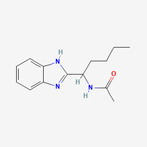 N-[1-(1H-benzimidazol-2-yl)pentyl]acetamide