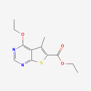 Ethyl 4-ethoxy-5-methylthieno[2,3-d]pyrimidine-6-carboxylate