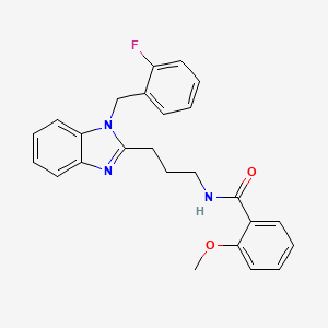 N-{3-[1-(2-fluorobenzyl)-1H-benzimidazol-2-yl]propyl}-2-methoxybenzamide