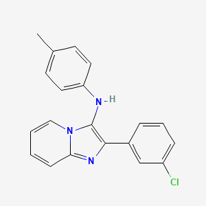 2-(3-chlorophenyl)-N-(4-methylphenyl)imidazo[1,2-a]pyridin-3-amine