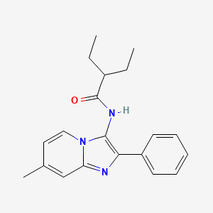 2-Ethyl-N-{7-methyl-2-phenylimidazo[1,2-A]pyridin-3-YL}butanamide