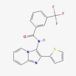 N-[2-(Thiophen-2-YL)imidazo[1,2-A]pyridin-3-YL]-3-(trifluoromethyl)benzamide