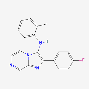 2-(4-fluorophenyl)-N-(2-methylphenyl)imidazo[1,2-a]pyrazin-3-amine