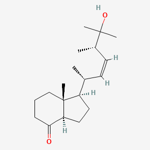 molecular formula C₁₉H₃₂O₂ B1144687 (1R,3aR,7aR)-Octahydro-1-[(1R,2Z,4S)-5-hydroxy-1,4,5-trimethyl-2-hexen-1-yl]-7a-methyl-4H-inden-4-on CAS No. 1186587-53-0