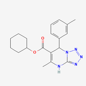 Cyclohexyl 5-methyl-7-(3-methylphenyl)-4,7-dihydrotetrazolo[1,5-a]pyrimidine-6-carboxylate