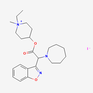 molecular formula C23H34IN3O3 B1144690 Beperidium Iodide CAS No. 86434-57-3