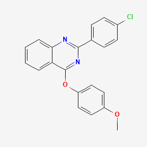 2-(4-Chlorophenyl)-4-(4-methoxyphenoxy)quinazoline