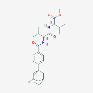 methyl N-{[4-(tricyclo[3.3.1.1~3,7~]dec-1-yl)phenyl]carbonyl}valylvalinate