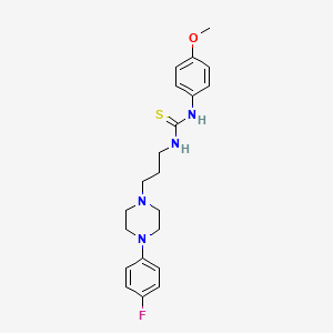 1-{3-[4-(4-Fluorophenyl)piperazin-1-yl]propyl}-3-(4-methoxyphenyl)thiourea