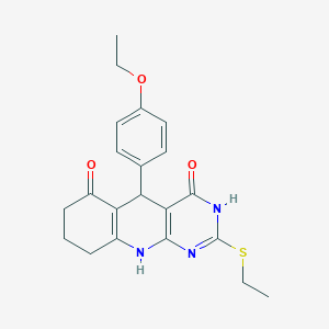 5-(4-ethoxyphenyl)-2-(ethylsulfanyl)-5,8,9,10-tetrahydropyrimido[4,5-b]quinoline-4,6(3H,7H)-dione