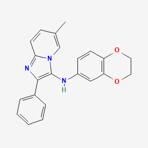 N-(2,3-dihydro-1,4-benzodioxin-6-yl)-6-methyl-2-phenylimidazo[1,2-a]pyridin-3-amine