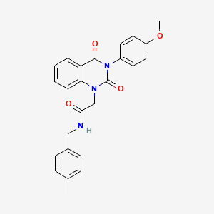 2-(3-(4-methoxyphenyl)-2,4-dioxo-3,4-dihydroquinazolin-1(2H)-yl)-N-(4-methylbenzyl)acetamide