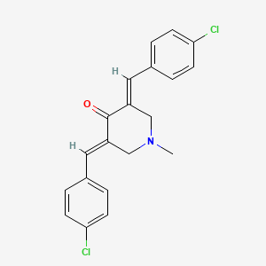 3,5-Bis(4-chlorobenzylidene)-1-methylpiperidin-4-one