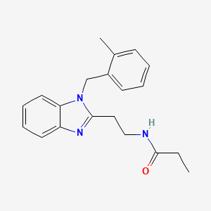 N-{2-[1-(2-methylbenzyl)-1H-benzimidazol-2-yl]ethyl}propanamide