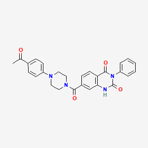 7-{[4-(4-acetylphenyl)piperazin-1-yl]carbonyl}-3-phenylquinazoline-2,4(1H,3H)-dione