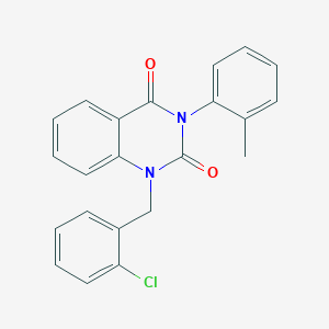 1-[(2-Chlorophenyl)methyl]-3-(2-methylphenyl)-1,2,3,4-tetrahydroquinazoline-2,4-dione