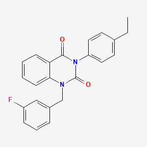 3-(4-Ethylphenyl)-1-[(3-fluorophenyl)methyl]-1,2,3,4-tetrahydroquinazoline-2,4-dione