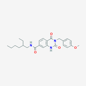 N-(2-ethylhexyl)-3-(4-methoxybenzyl)-2,4-dioxo-1,2,3,4-tetrahydroquinazoline-7-carboxamide