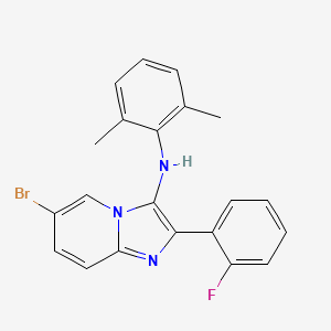 6-bromo-N-(2,6-dimethylphenyl)-2-(2-fluorophenyl)imidazo[1,2-a]pyridin-3-amine