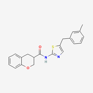 N-[5-(3-methylbenzyl)-1,3-thiazol-2-yl]-3,4-dihydro-2H-chromene-3-carboxamide