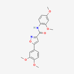 N-(2,4-dimethoxyphenyl)-5-(3,4-dimethoxyphenyl)-1,2-oxazole-3-carboxamide