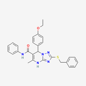 2-(benzylsulfanyl)-7-(4-ethoxyphenyl)-5-methyl-N-phenyl-4,7-dihydro[1,2,4]triazolo[1,5-a]pyrimidine-6-carboxamide