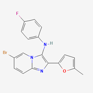 6-bromo-N-(4-fluorophenyl)-2-(5-methylfuran-2-yl)imidazo[1,2-a]pyridin-3-amine