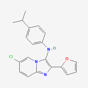 6-chloro-2-(furan-2-yl)-N-[4-(propan-2-yl)phenyl]imidazo[1,2-a]pyridin-3-amine