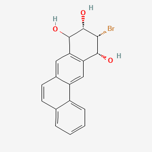 molecular formula C₁₈H₁₅BrO₃ B1144744 (8|A,9|A,10|A,11|A)-10-Bromo-8,9,10,11-tetrahydrobenz[a]anthracene-8,9,11-triol CAS No. 63438-24-4