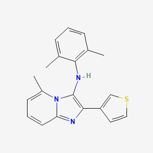 N-(2,6-dimethylphenyl)-5-methyl-2-(thiophen-3-yl)imidazo[1,2-a]pyridin-3-amine