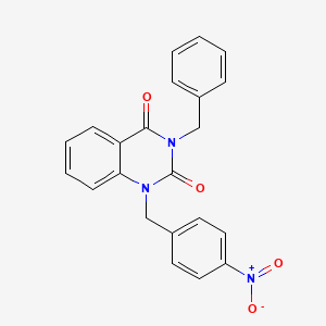 3-Benzyl-1-[(4-nitrophenyl)methyl]-1,2,3,4-tetrahydroquinazoline-2,4-dione