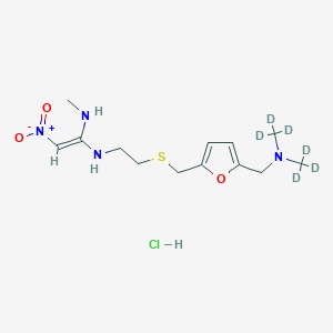 molecular formula C₁₃H₁₇D₆ClN₄O₃S B1144758 Ranitidine-d6 Hydrochloride CAS No. 1185238-09-8