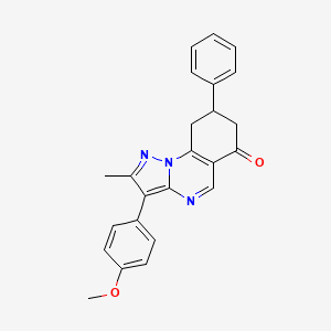 3-(4-methoxyphenyl)-2-methyl-8-phenyl-8,9-dihydropyrazolo[1,5-a]quinazolin-6(7H)-one