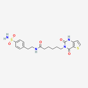 6-(2,4-dioxo-1,2-dihydrothieno[3,2-d]pyrimidin-3(4H)-yl)-N-(4-sulfamoylphenethyl)hexanamide