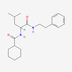 N~2~-(cyclohexylcarbonyl)-N-(2-phenylethyl)leucinamide