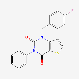 1-(4-fluorobenzyl)-3-phenylthieno[3,2-d]pyrimidine-2,4(1H,3H)-dione