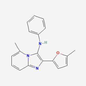 5-methyl-2-(5-methylfuran-2-yl)-N-phenylimidazo[1,2-a]pyridin-3-amine